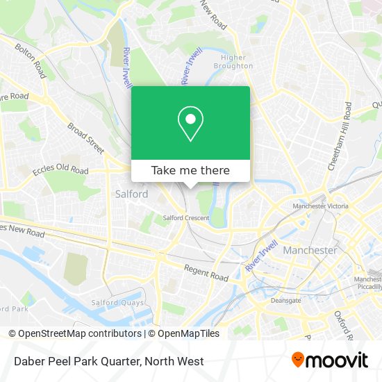 Daber Peel Park Quarter map