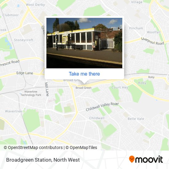 Broadgreen Station map