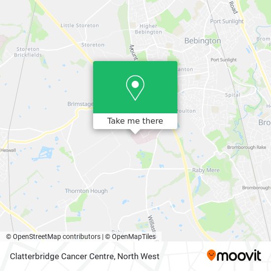 Clatterbridge Cancer Centre map