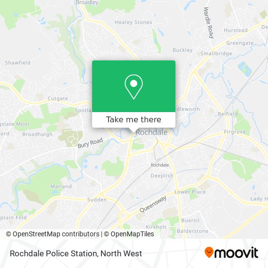 Rochdale Police Station map