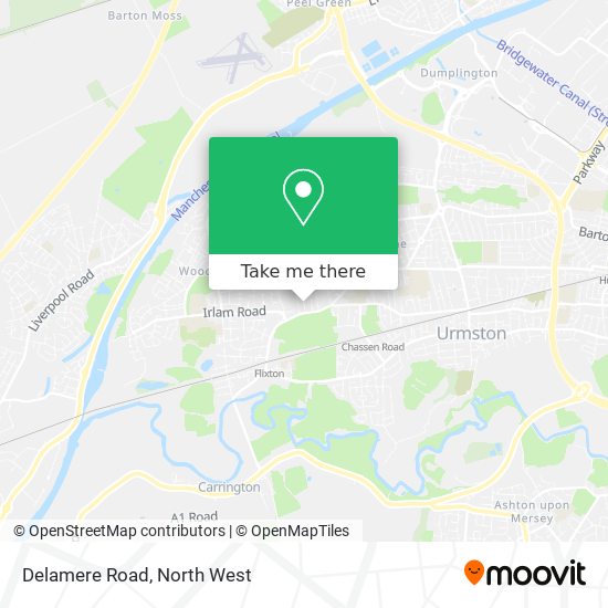 Delamere Road map