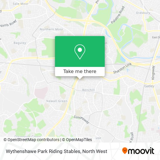 Wythenshawe Park Riding Stables map