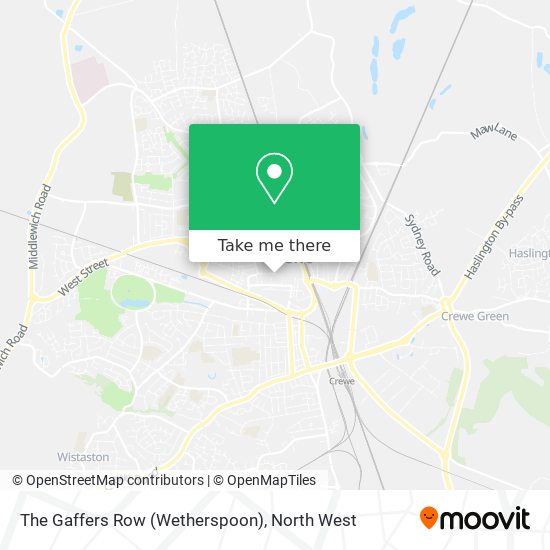 The Gaffers Row  (Wetherspoon) map