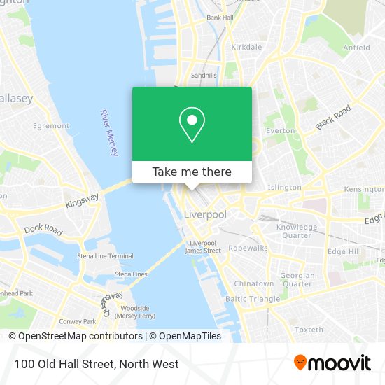 100 Old Hall Street map