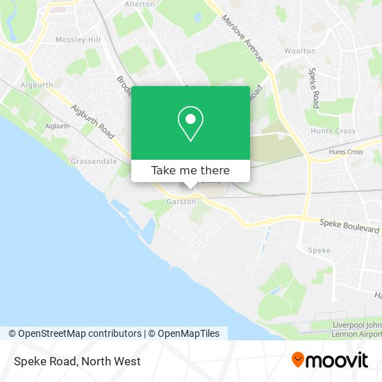 Speke Road map