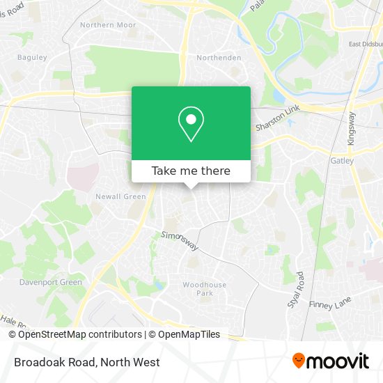 Broadoak Road map