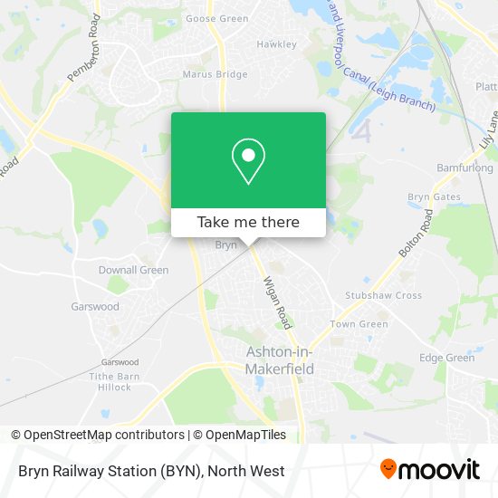 Bryn Railway Station (BYN) map