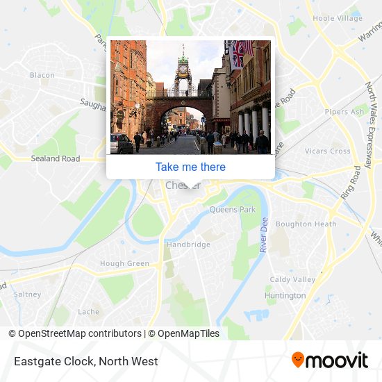 Eastgate Clock map