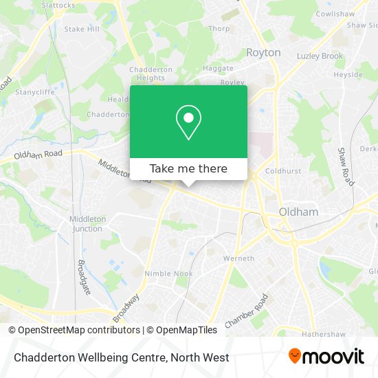 Chadderton Wellbeing Centre map