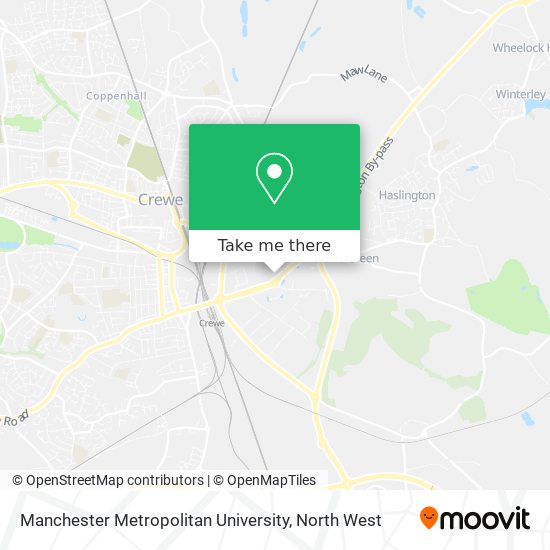 Manchester Metropolitan University map