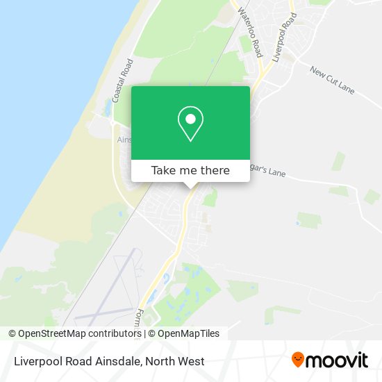 Liverpool Road Ainsdale map