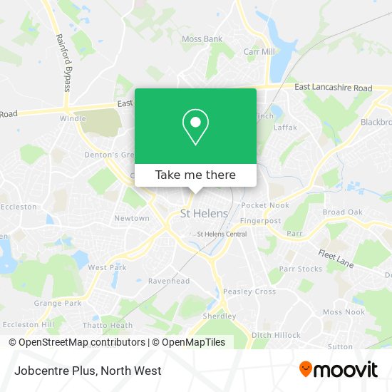 Jobcentre Plus map