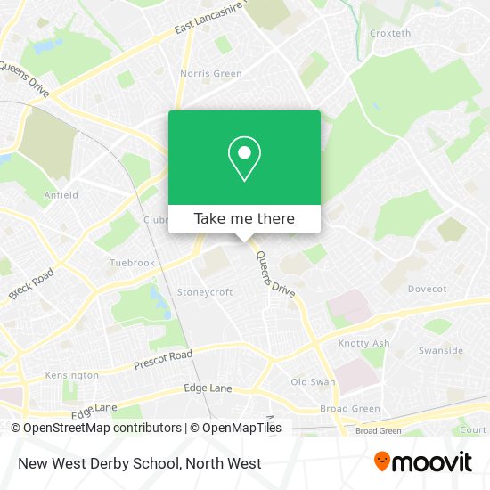 New West Derby School map