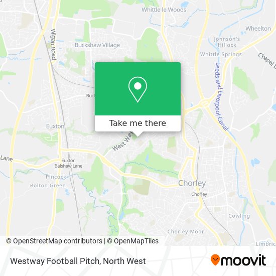 Westway Football Pitch map