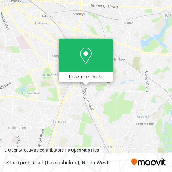 Stockport Road (Levenshulme) map