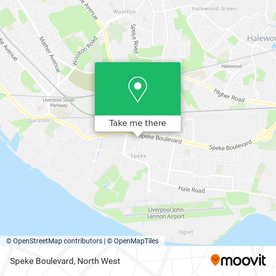 Speke Boulevard map