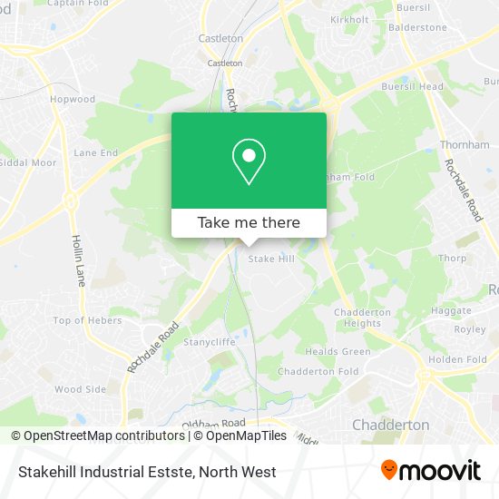 Stakehill Industrial Estste map