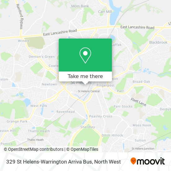 329 St Helens-Warrington Arriva Bus map
