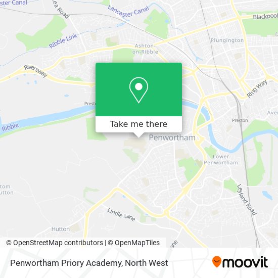 Penwortham Priory Academy map