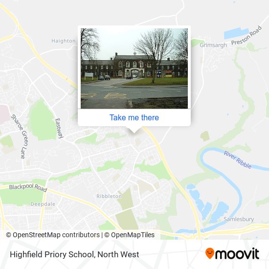 Highfield Priory School map