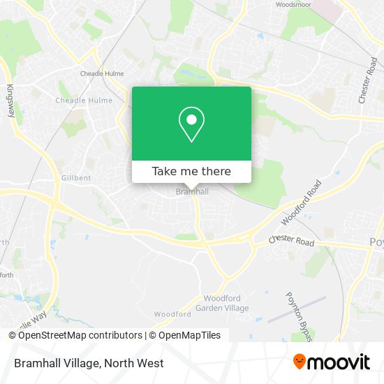 Bramhall Village map