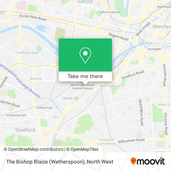 The Bishop Blaize (Wetherspoon) map