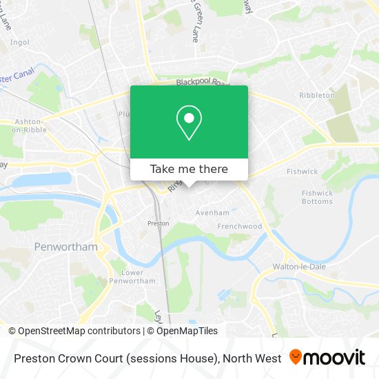 Preston Crown Court (sessions House) map