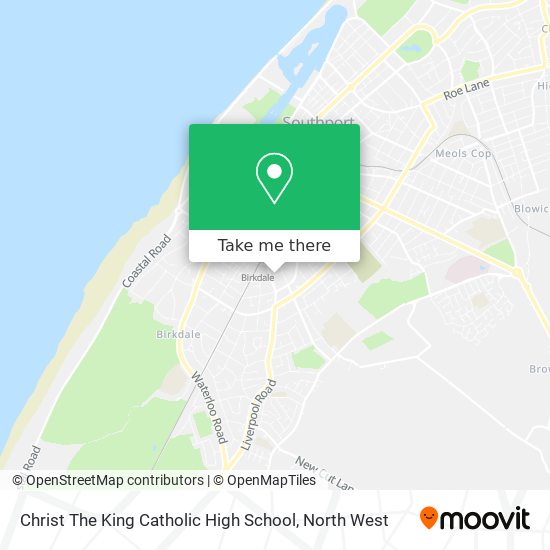 Christ The King Catholic High School map