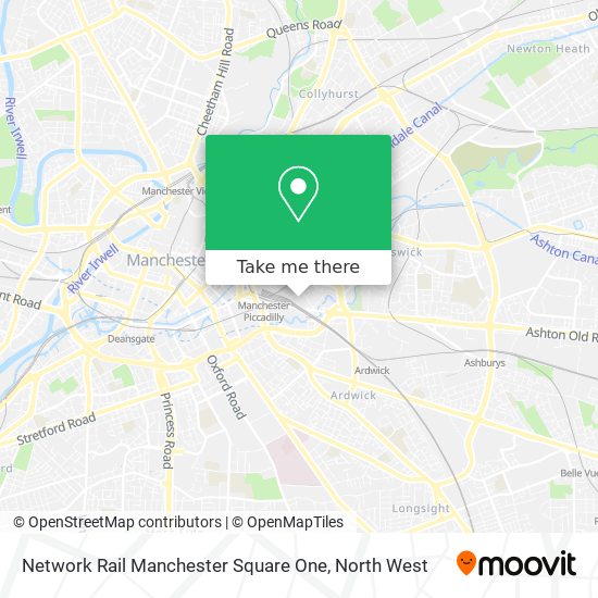 Network Rail Manchester Square One map
