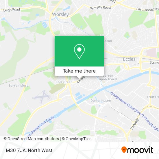 M30 7JA map