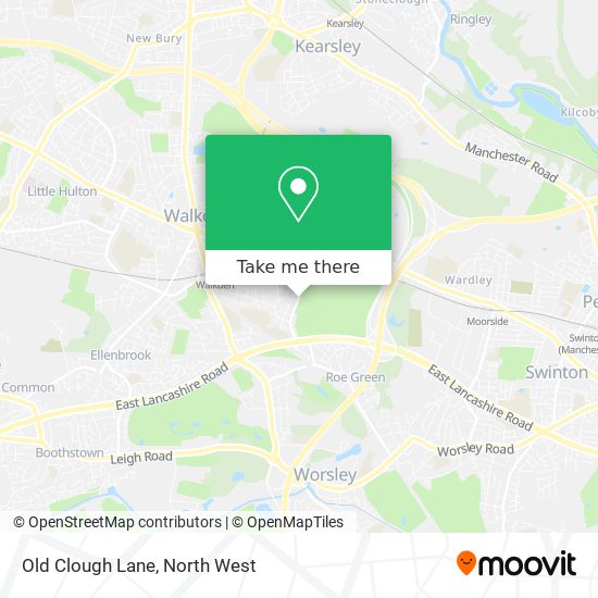 Old Clough Lane map