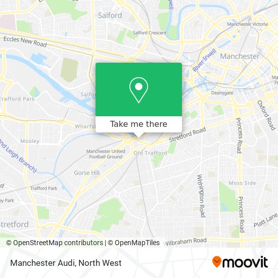 Manchester Audi map