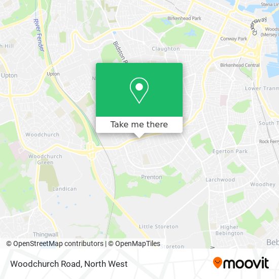 Woodchurch Road map