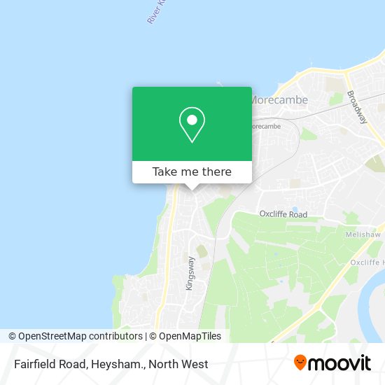 Fairfield Road, Heysham. map