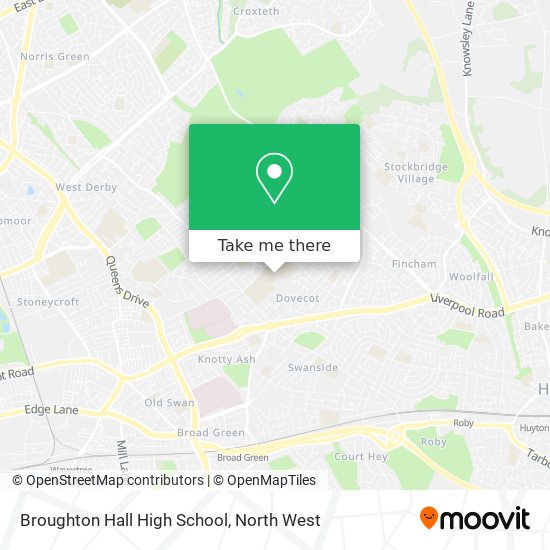 Broughton Hall High School map