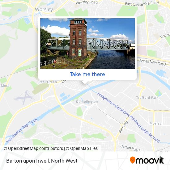 Barton upon Irwell map