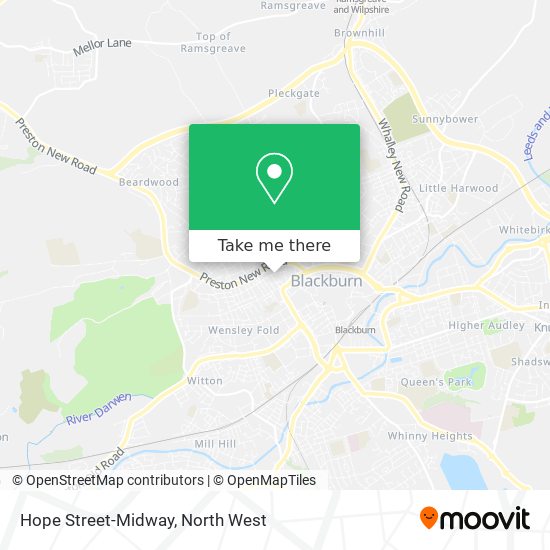 Hope Street-Midway map