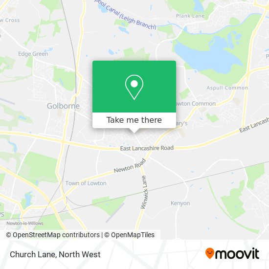 Church Lane map