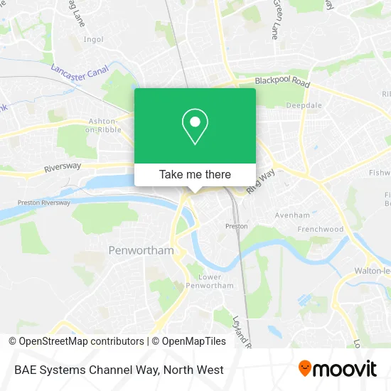 BAE Systems Channel Way map