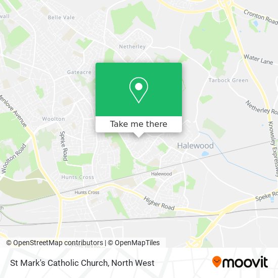 St Mark's Catholic Church map