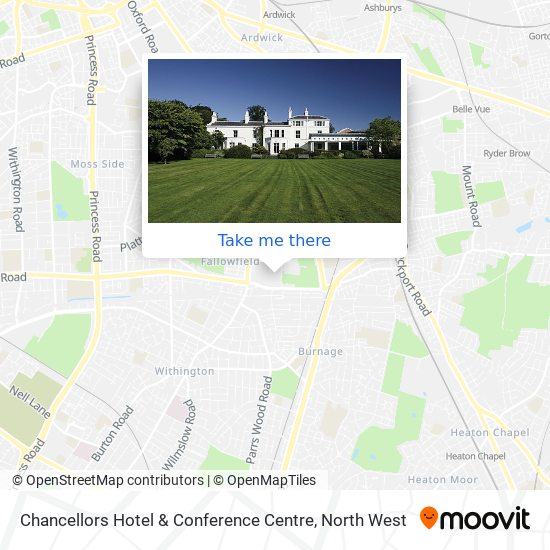 Chancellors Hotel & Conference Centre map