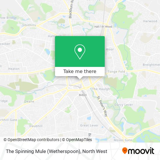 The Spinning Mule (Wetherspoon) map
