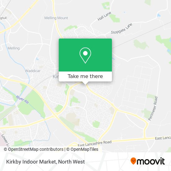Kirkby Indoor Market map