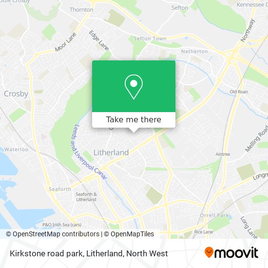 Kirkstone road park, Litherland map