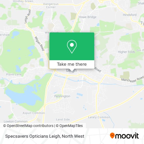 Specsavers Opticians Leigh map