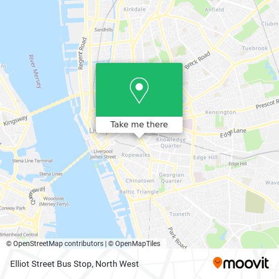 Elliot Street Bus Stop map