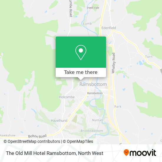 The Old Mill Hotel Ramsbottom map