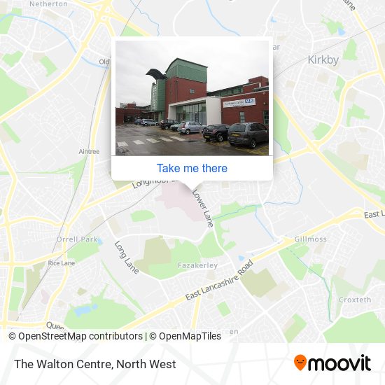 The Walton Centre map