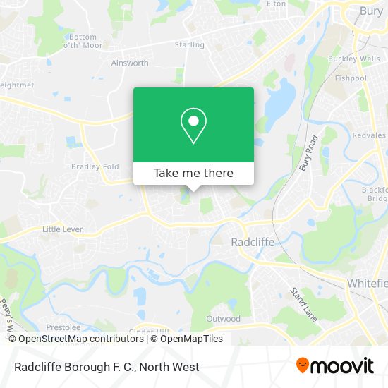 Radcliffe Borough F. C. map