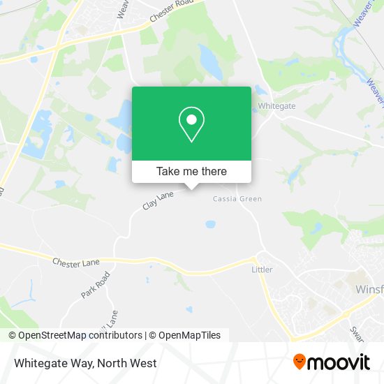 Whitegate Way map